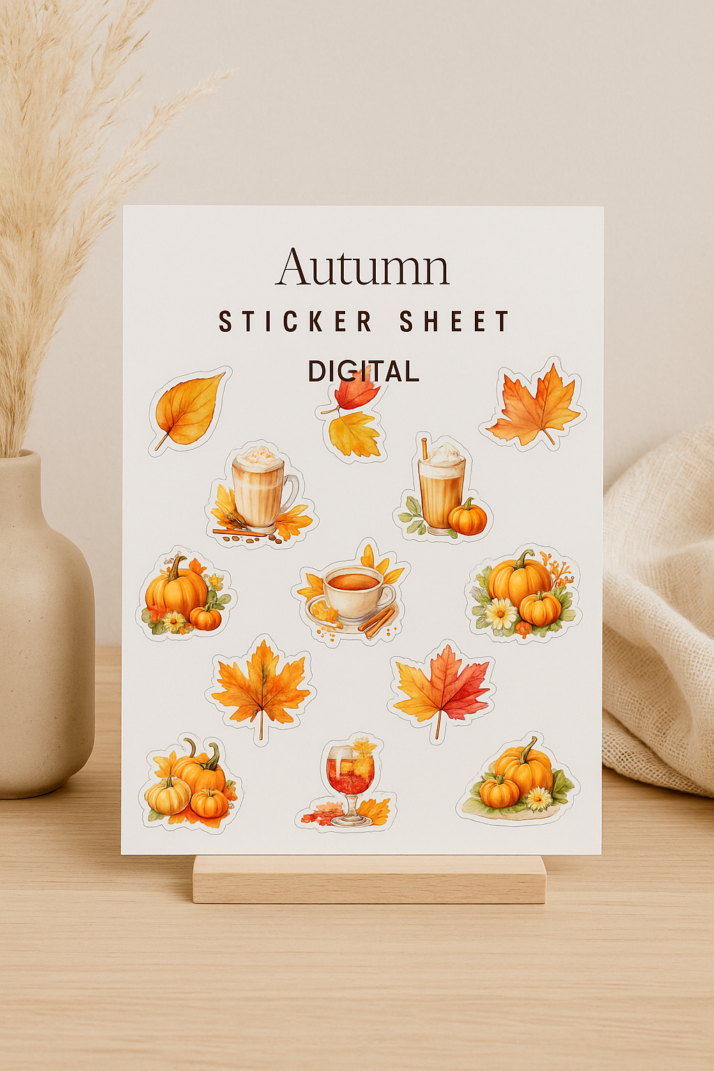 Digital Autumn Sticker Pack