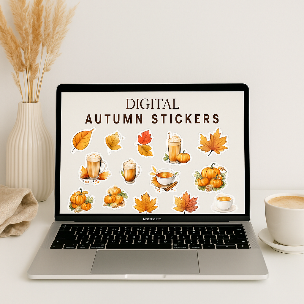 Digital Autumn Sticker Pack