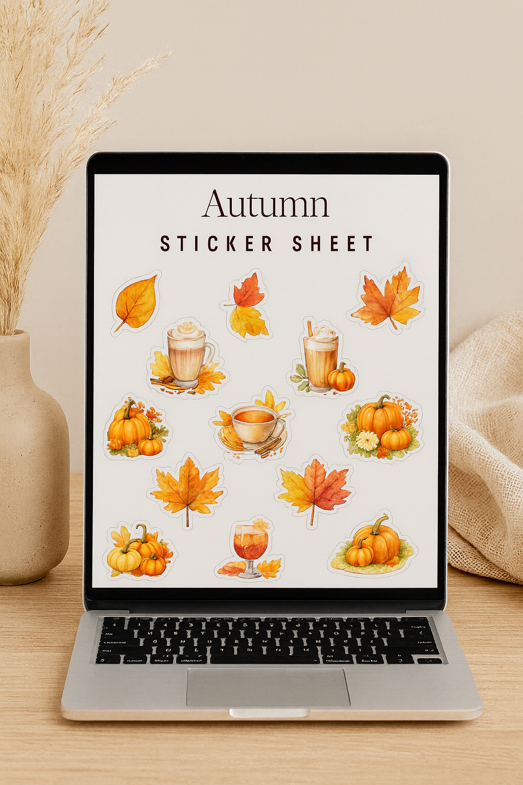 Digital Autumn Sticker Pack