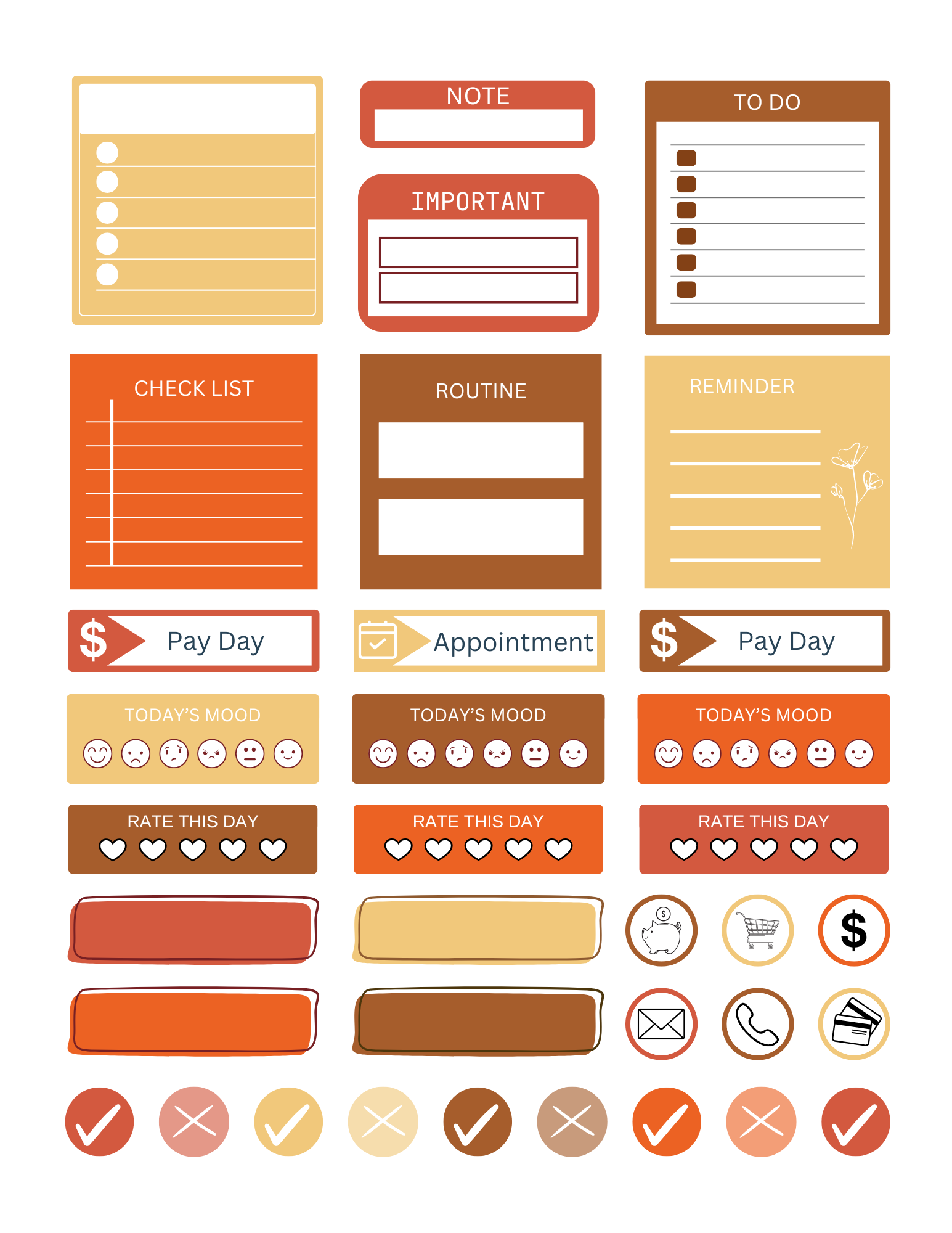 Everyday Digital Stickers