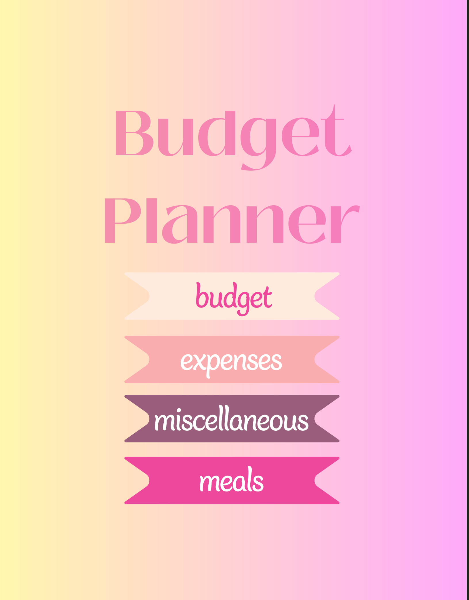 Digital Budget Planner Hers