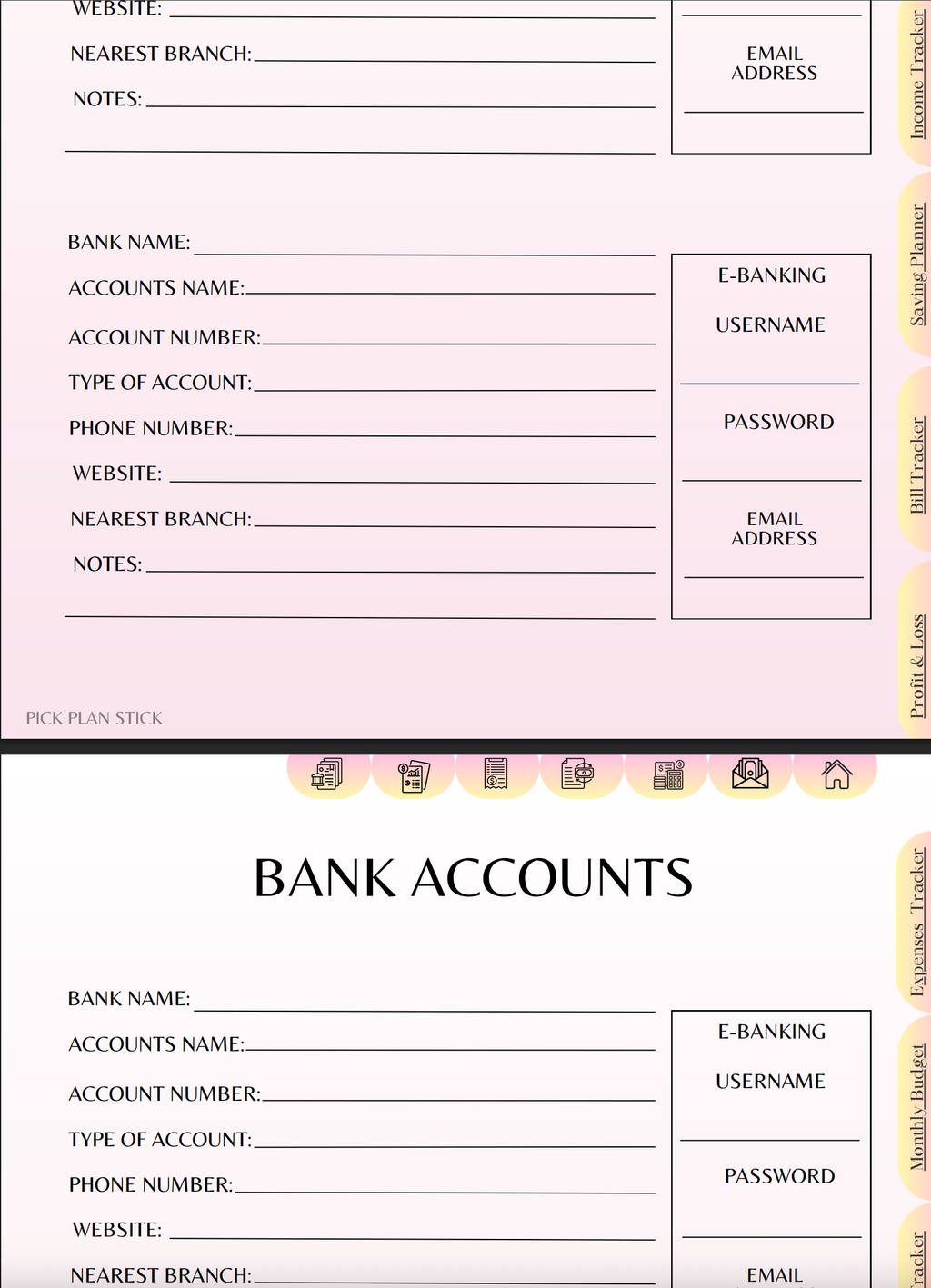 Digital Budget Planner Hers