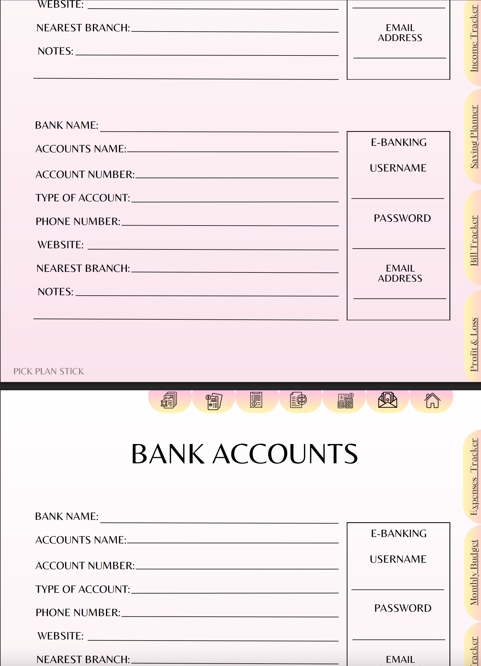 Digital Budget Planner Hers