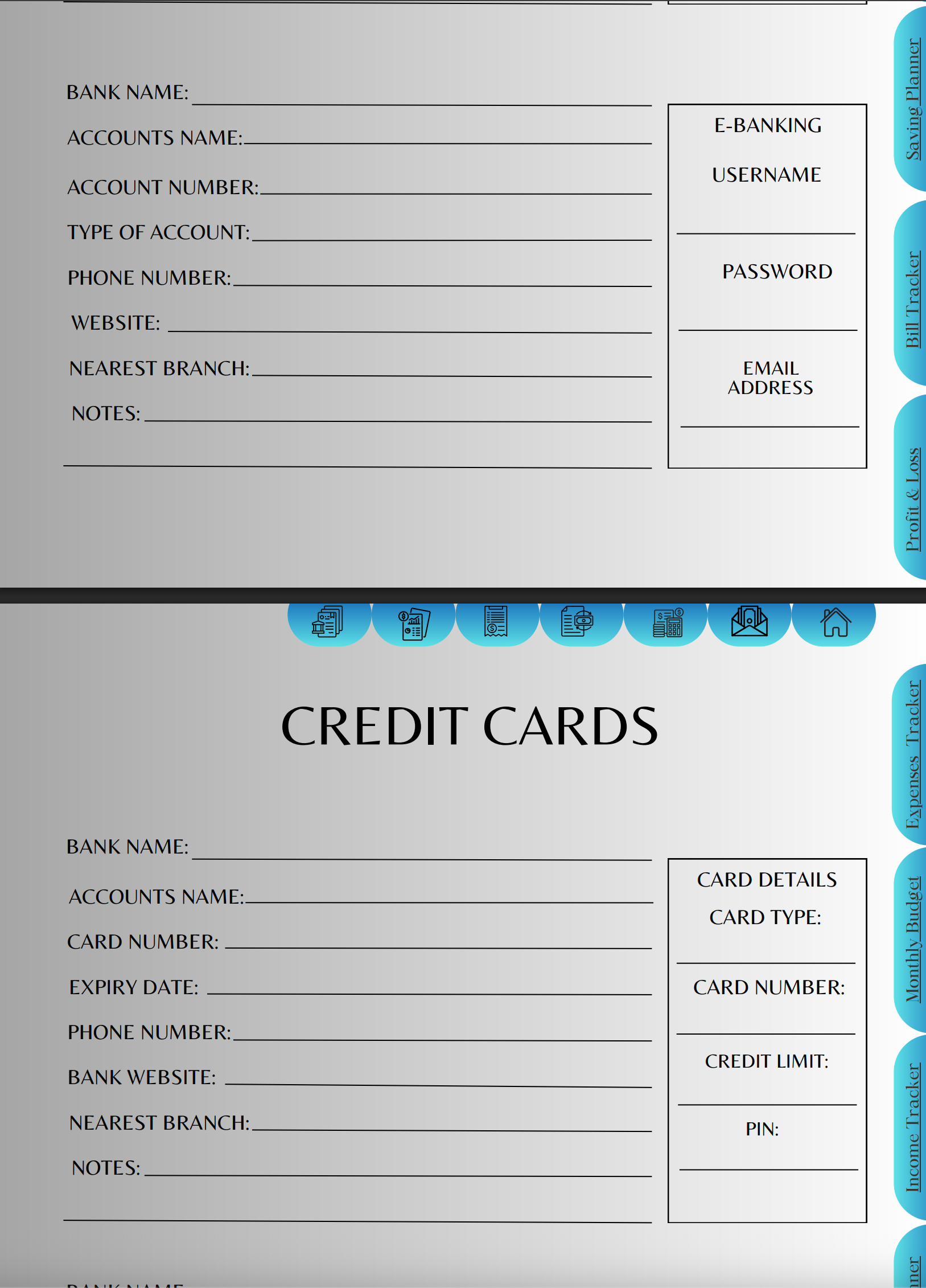 Digital Budget Planner His
