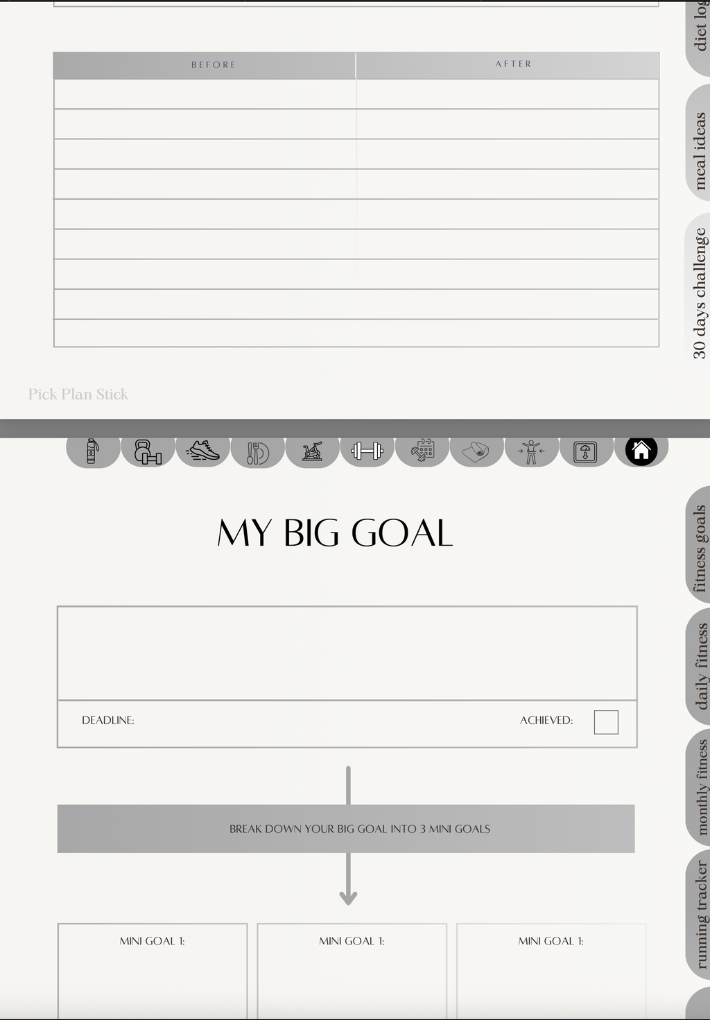 Digital Fitness Journal His