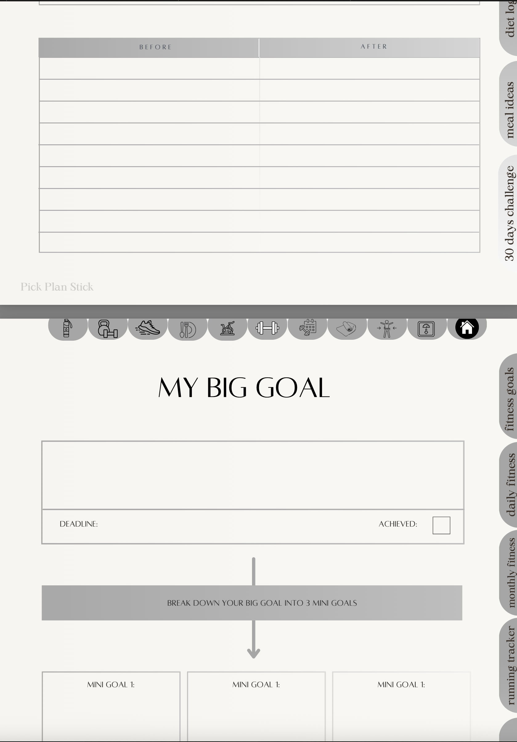 Digital Fitness Journal His