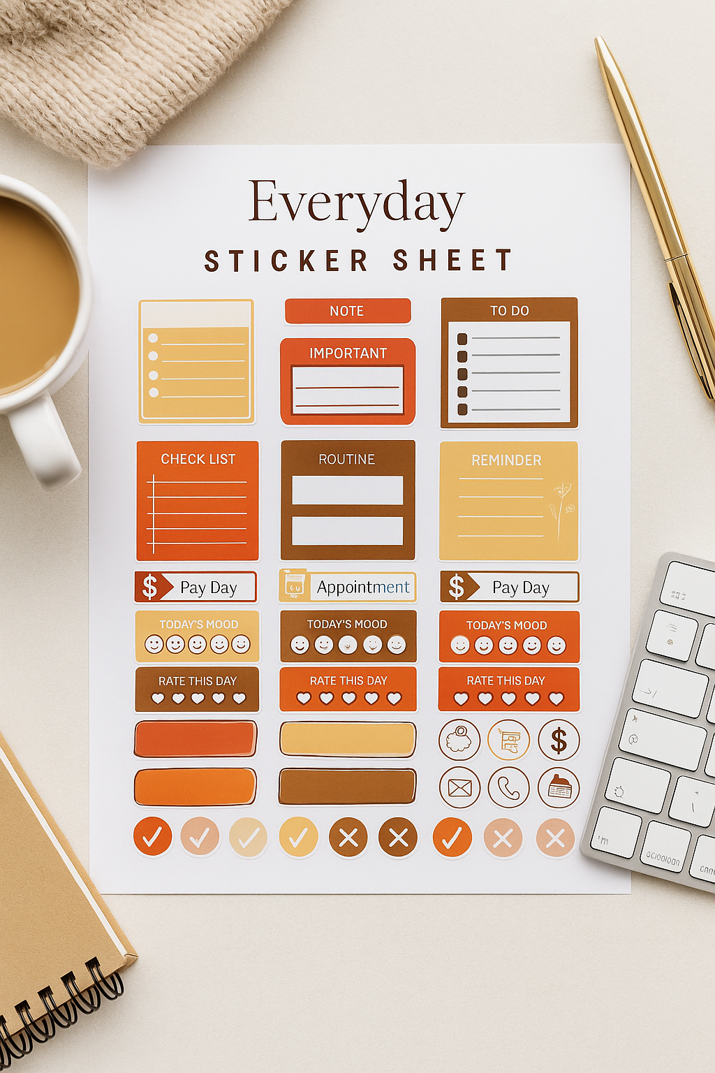 Everyday Digital Stickers